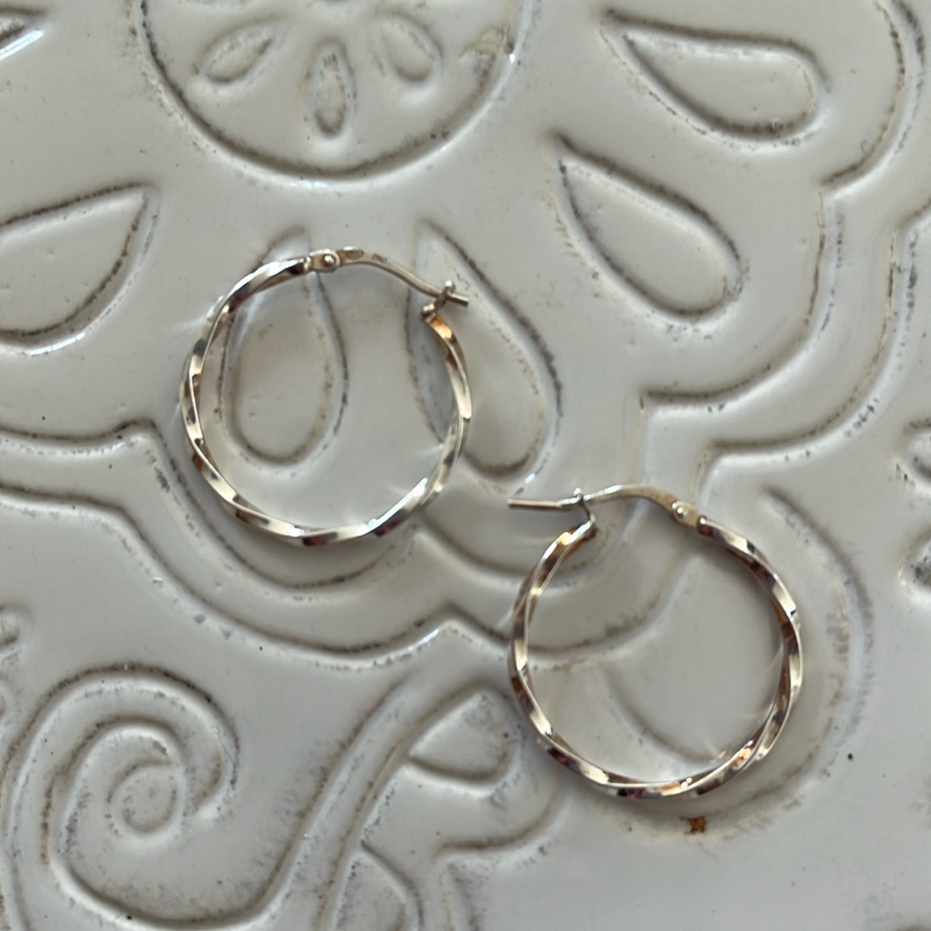 Sterling 1” Silver Hoops Opulenza Designs